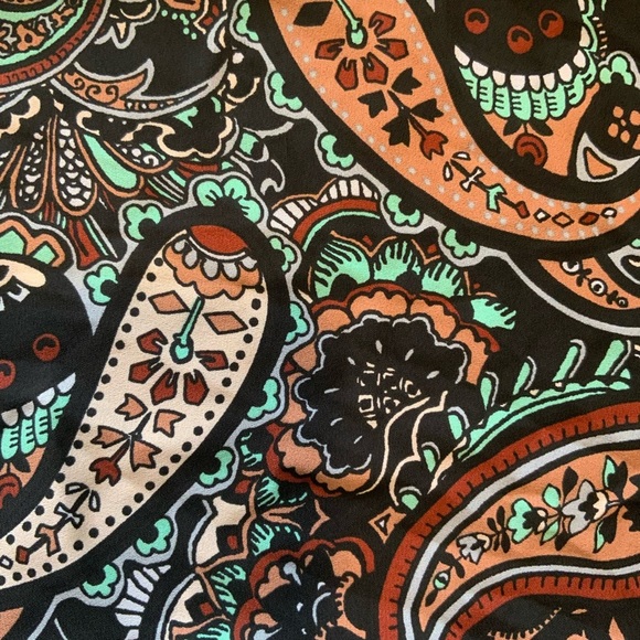 Let them Eat Cake paisley multicolor open front bohemian sheer kimono Size S - Picture 6 of 8